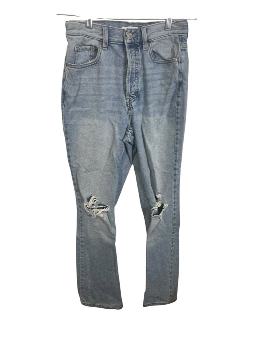PACSUN Women's Size 26 Waist High Rise Bootcut Distressed Jeans Light Wash